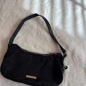 Black Nylon Shoulder Bag